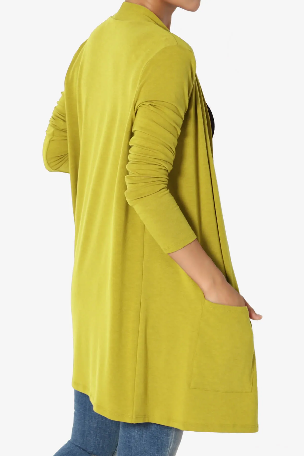 Daday Long Sleeve Pocket Open Front Cardigan