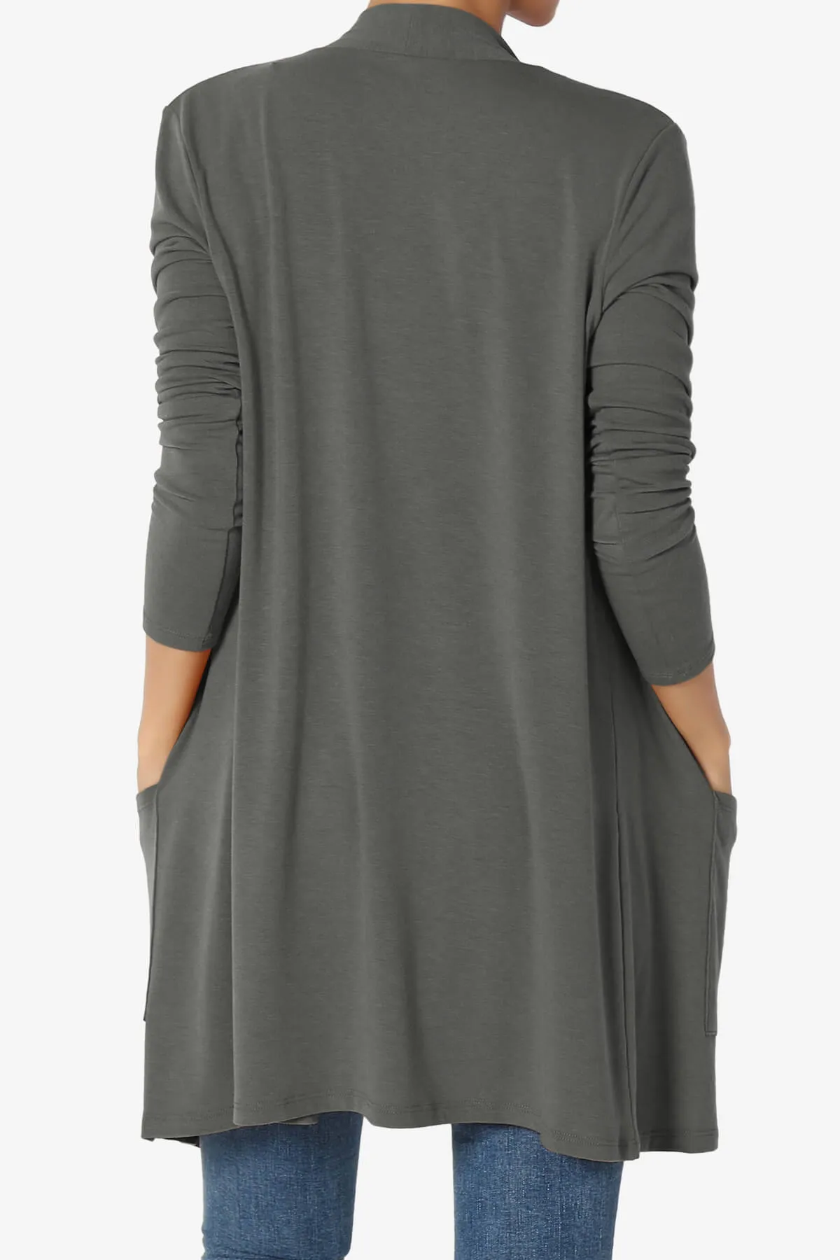 Daday Long Sleeve Pocket Open Front Cardigan