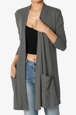 Daday Long Sleeve Pocket Open Front Cardigan
