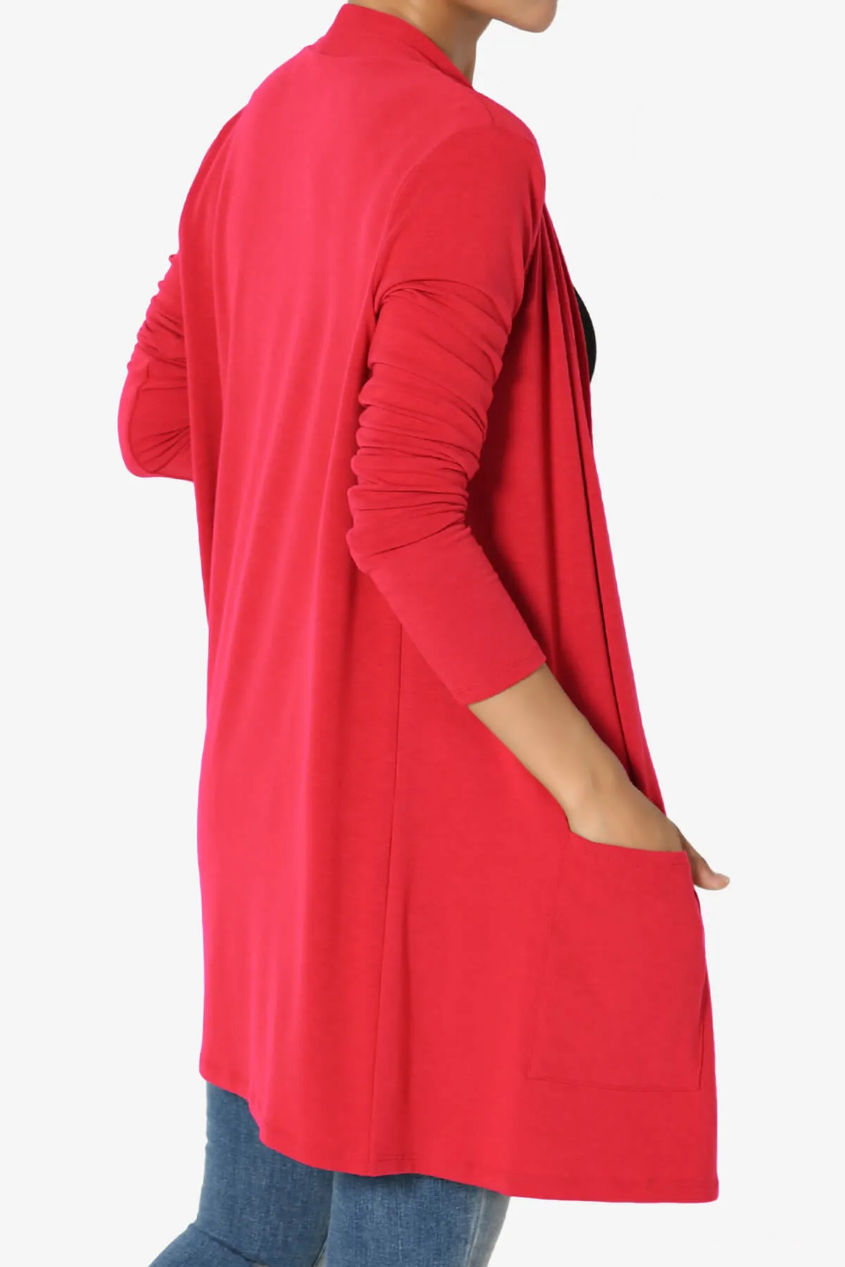 Daday Long Sleeve Pocket Open Front Cardigan