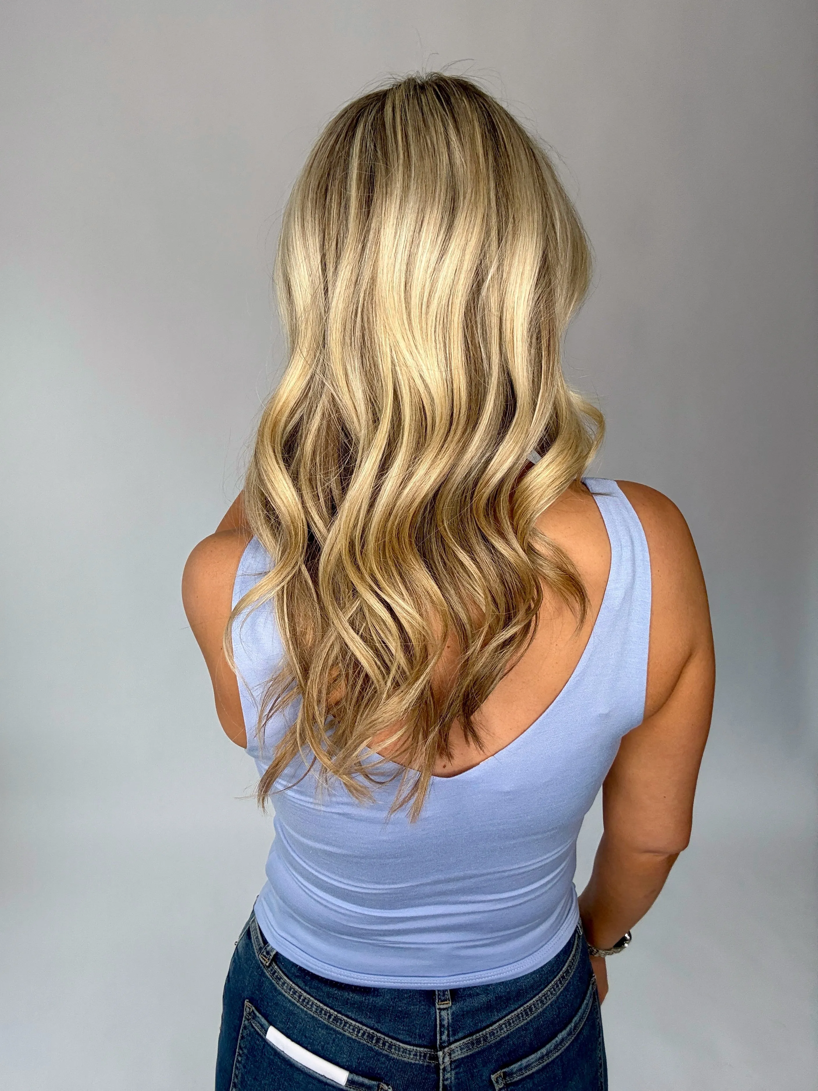 Daily Dose Double Layer Tank - Chambray