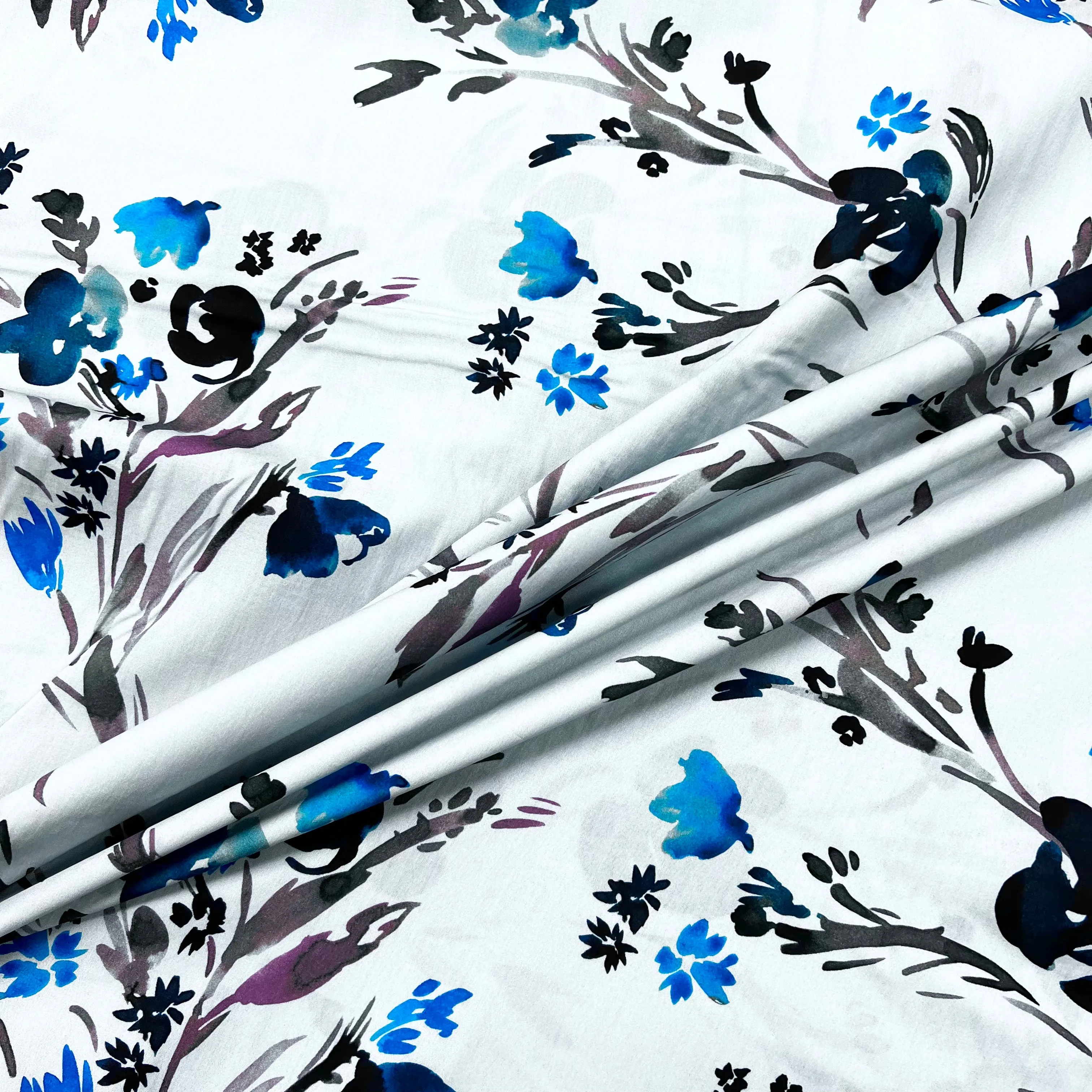 Dashwood Studios - Ace Cotton Lawn - Flourish Bouquet - Sky