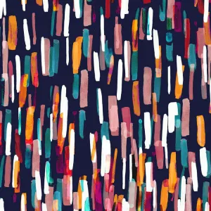 Dashwood Studios - Ace Cotton Lawn - Flourish Brush Stroke - Night
