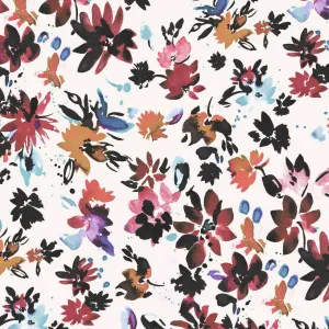 Dashwood Studios - Ace Cotton Lawn - Flourish Floral Spray - Ecru