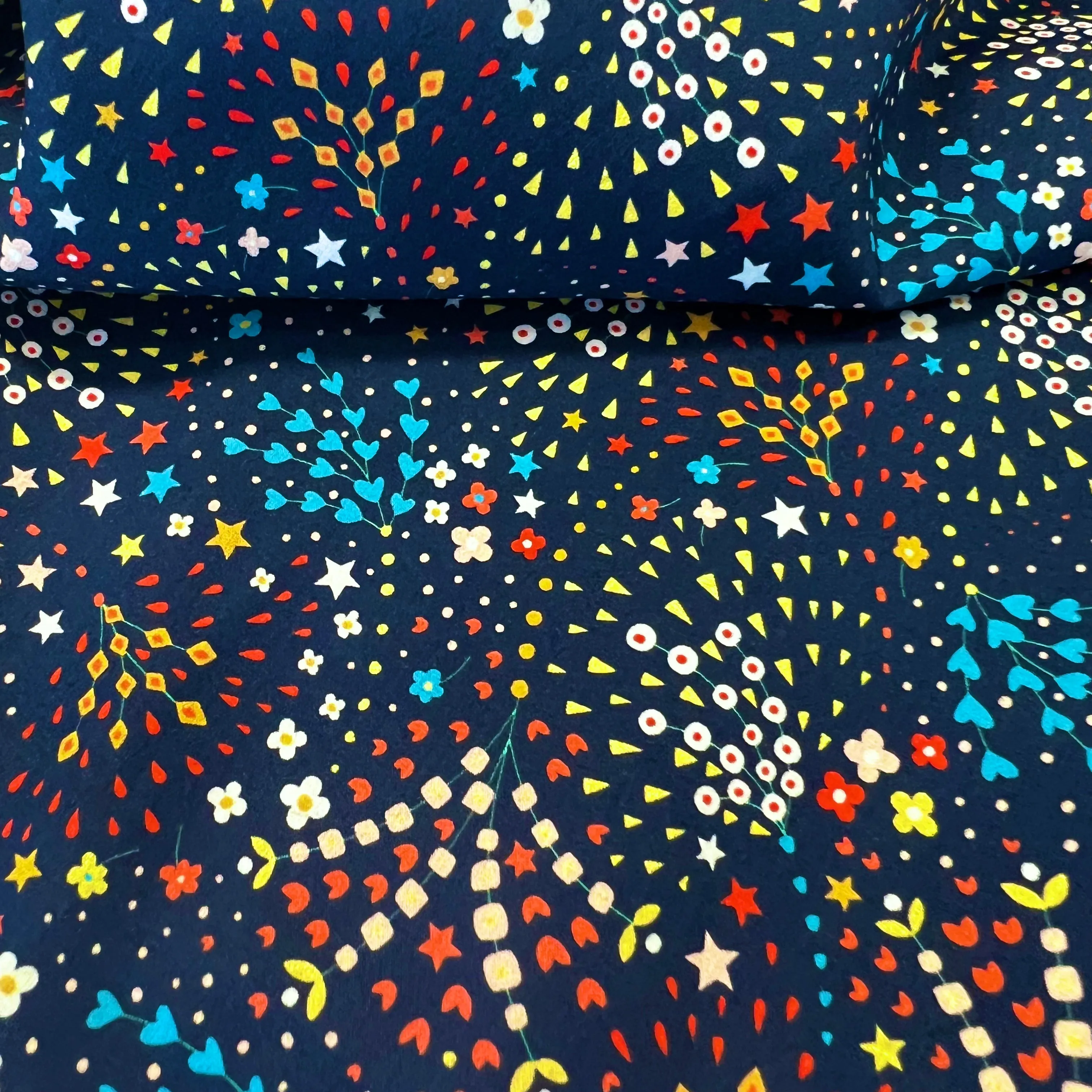 Dashwood Studios - Ace Cotton Lawn - Kaleidoscope Firework - Navy