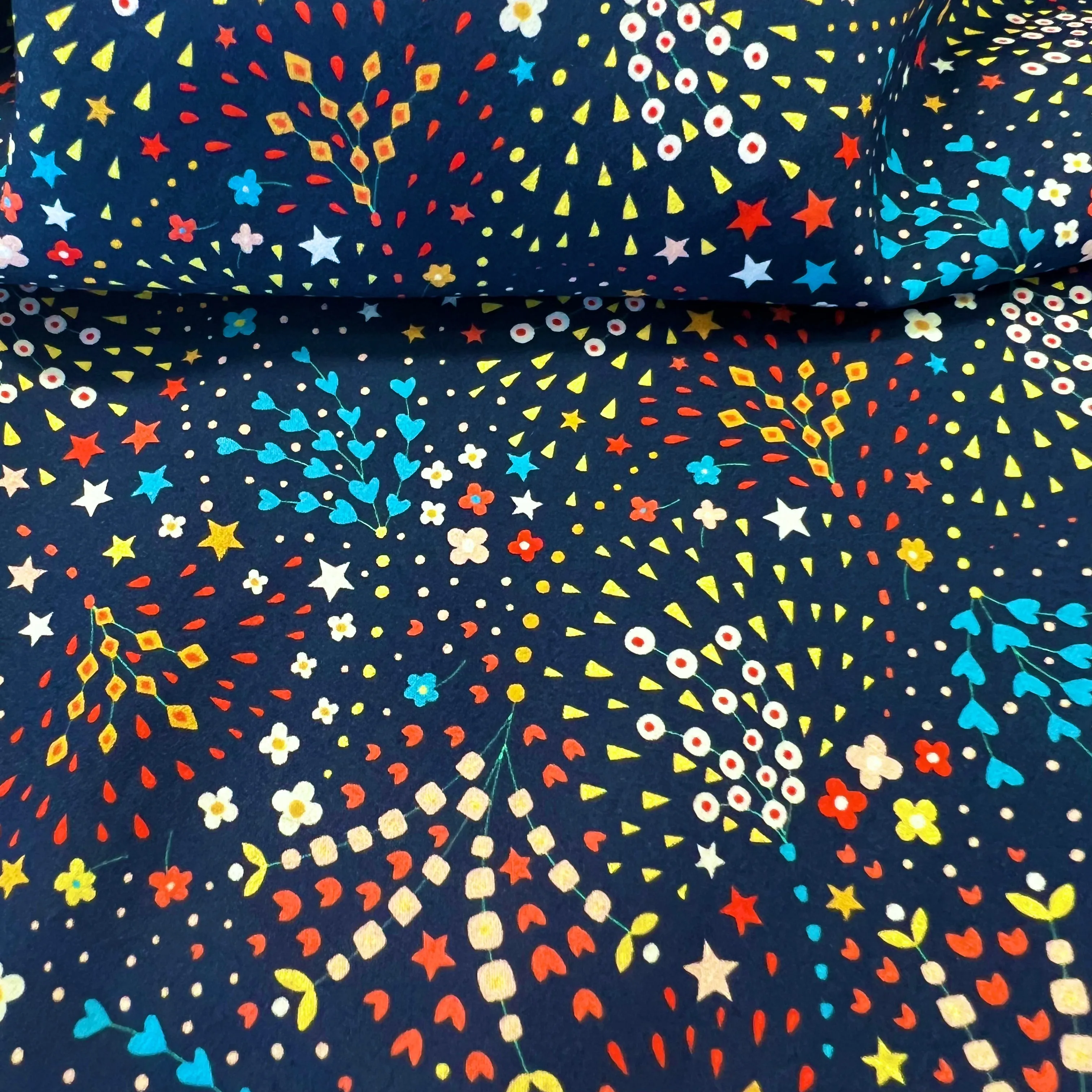 Dashwood Studios - Ace Cotton Lawn - Kaleidoscope Firework - Navy
