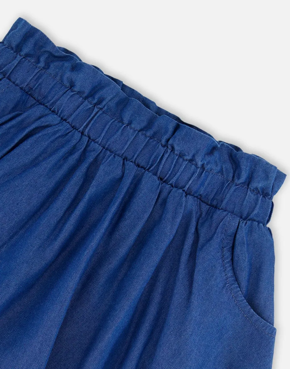 Deux Par Deux Chambray Skort