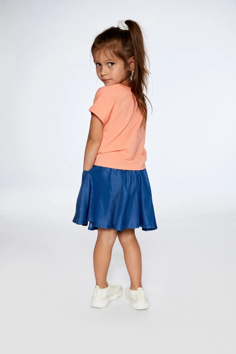 Deux Par Deux Chambray Skort