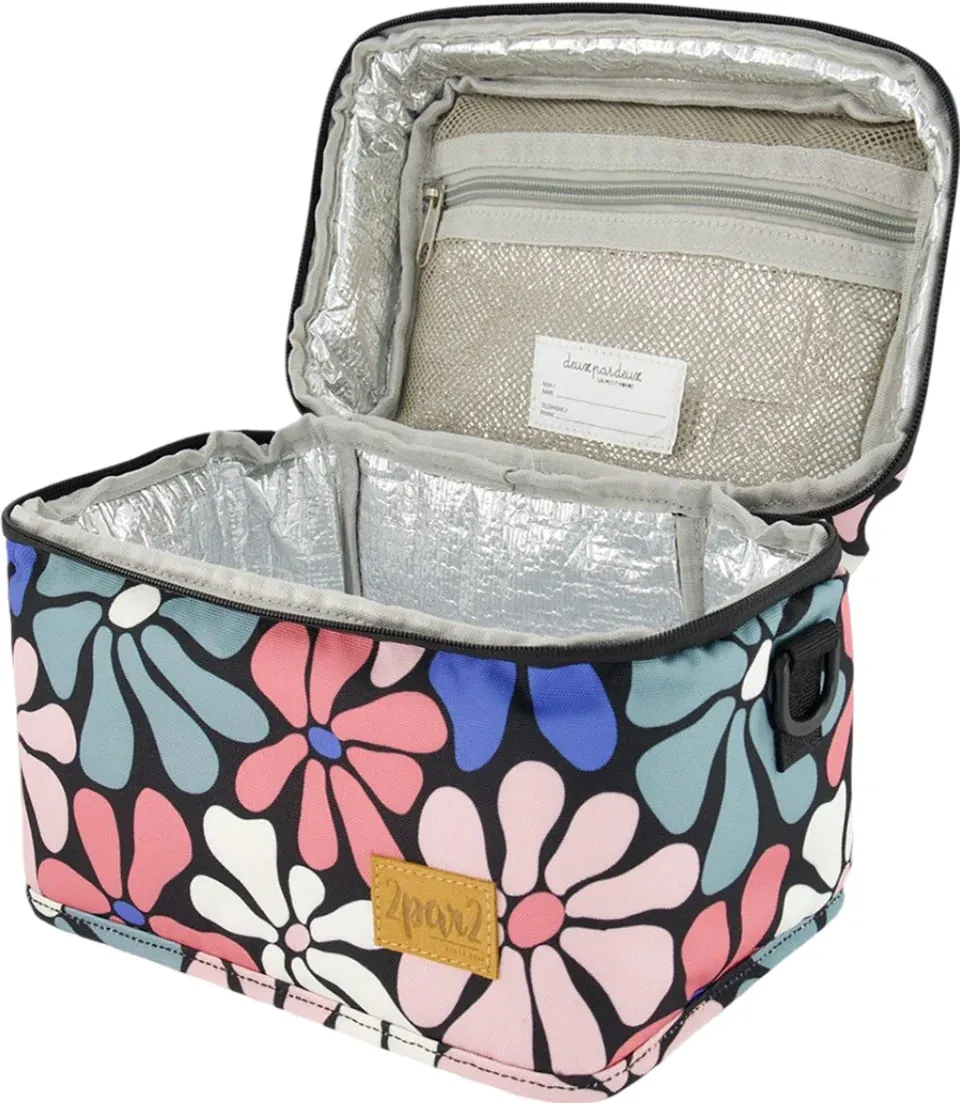 deux par deux Printed Lunch Box - Retro Flowers