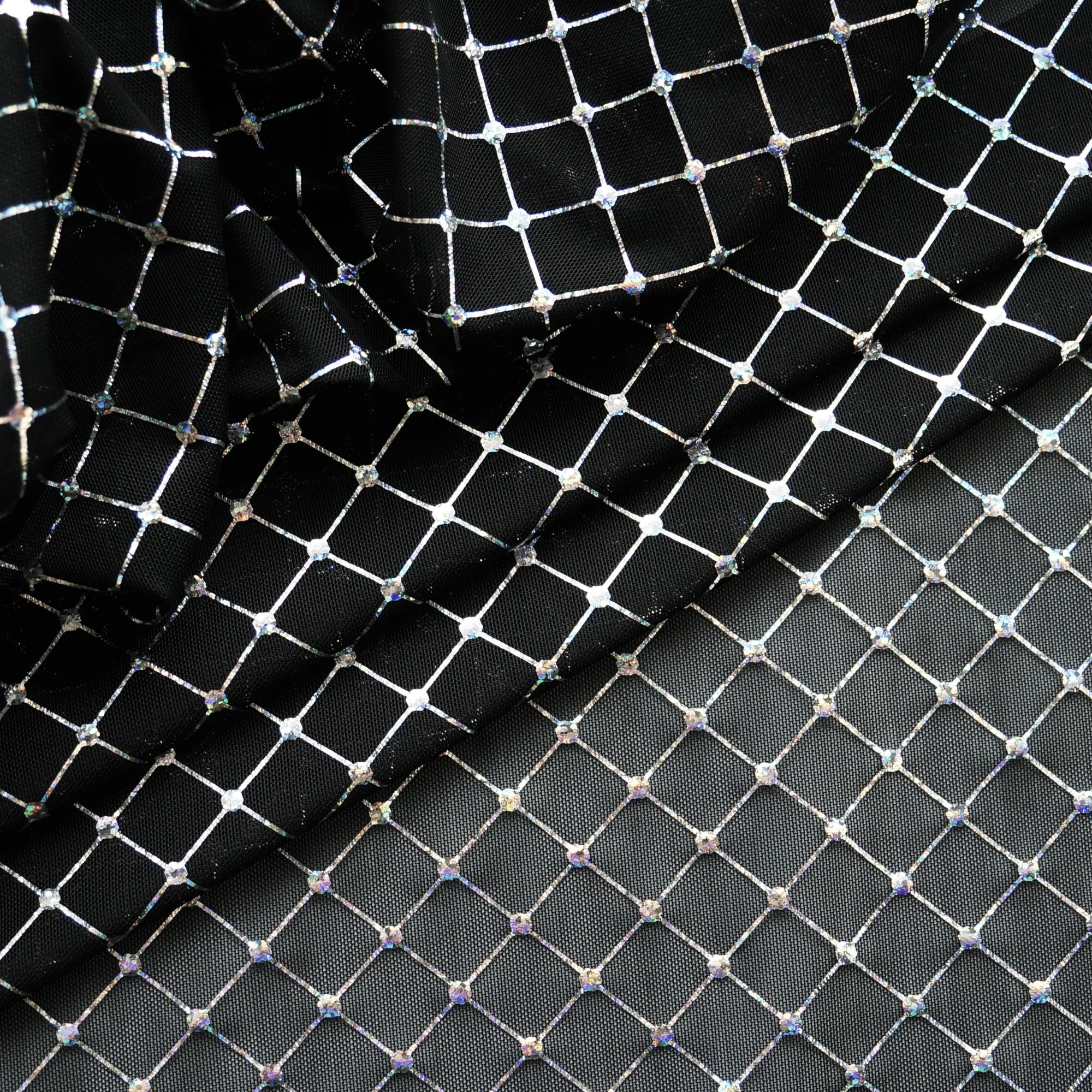 Diamante Mesh - Silver