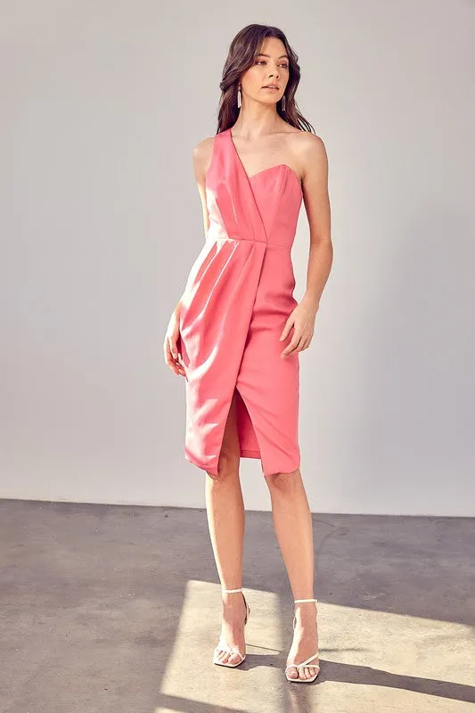 Do   Be Collection Junior One Shoulder Overlap Dress