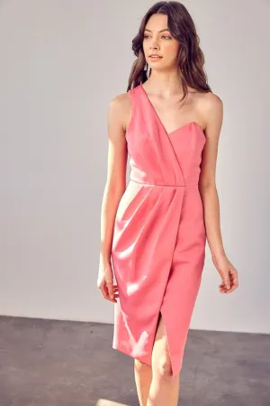 Do   Be Collection Junior One Shoulder Overlap Dress