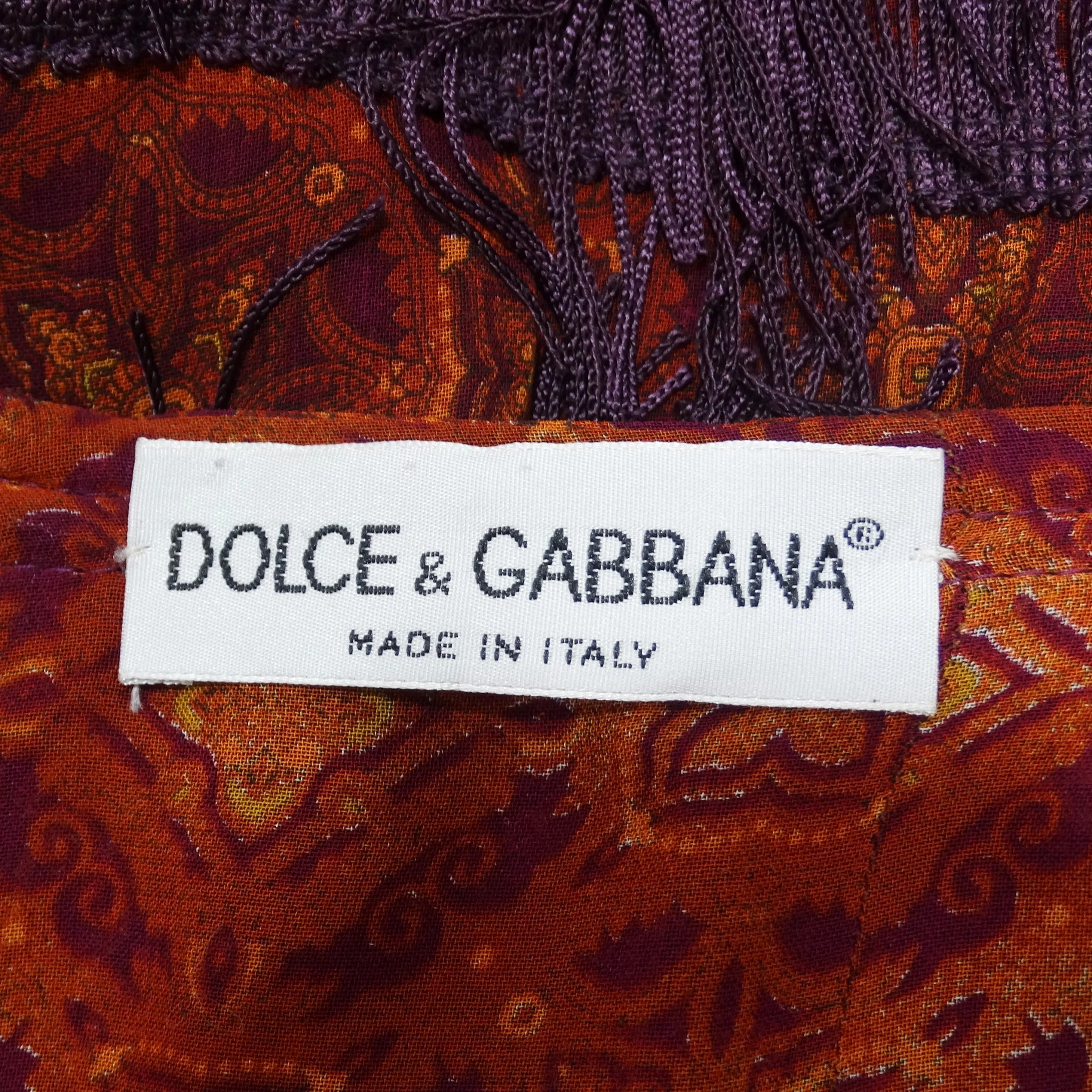 Dolce & Gabbana Y2K Fringe Maxi Skirt