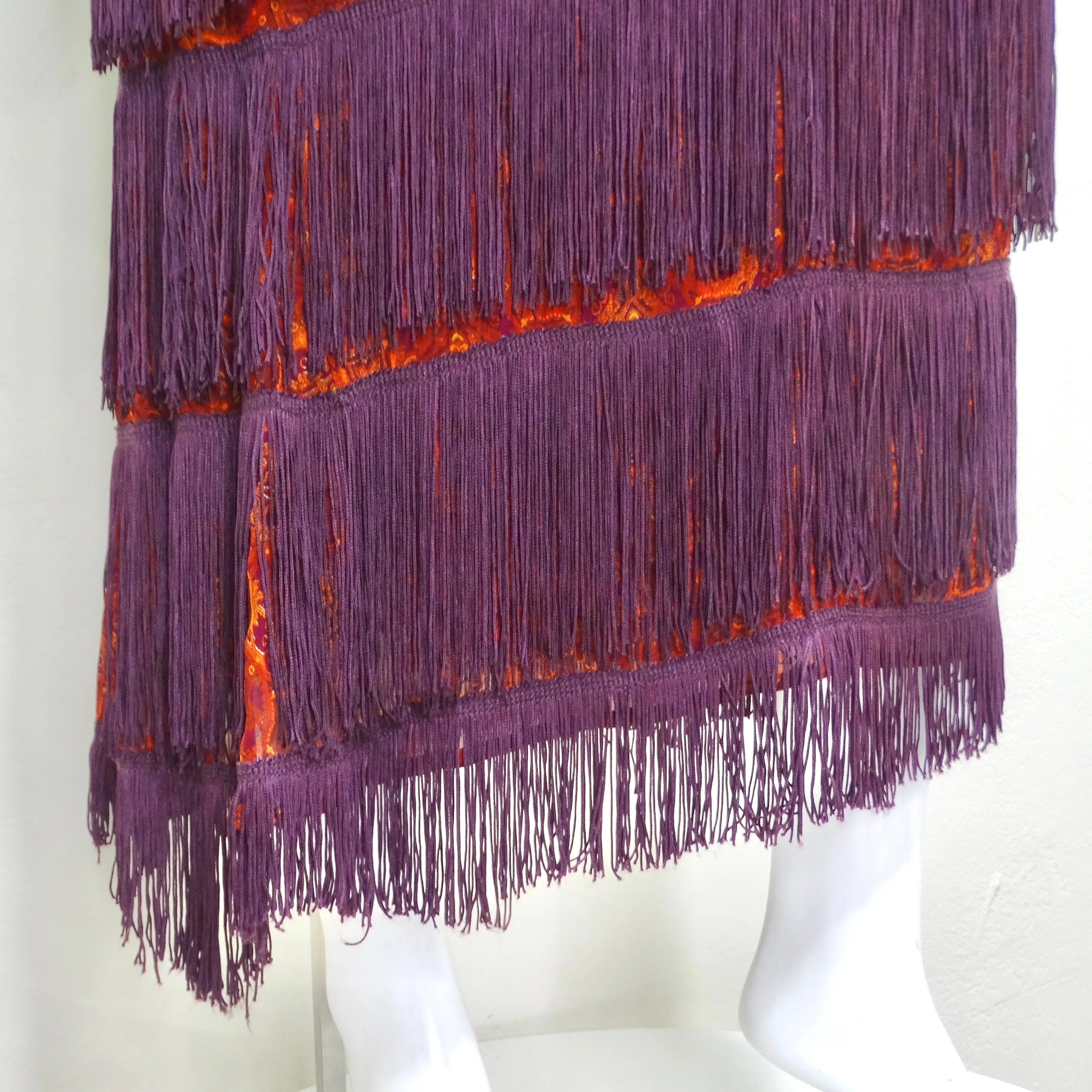 Dolce & Gabbana Y2K Fringe Maxi Skirt