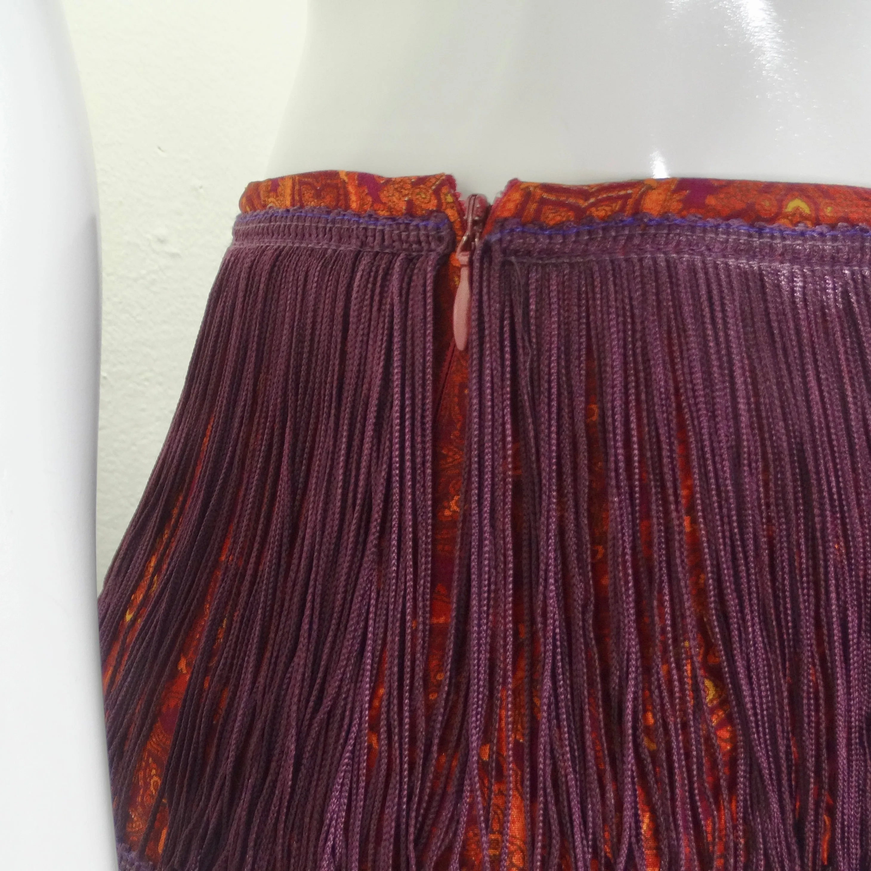 Dolce & Gabbana Y2K Fringe Maxi Skirt