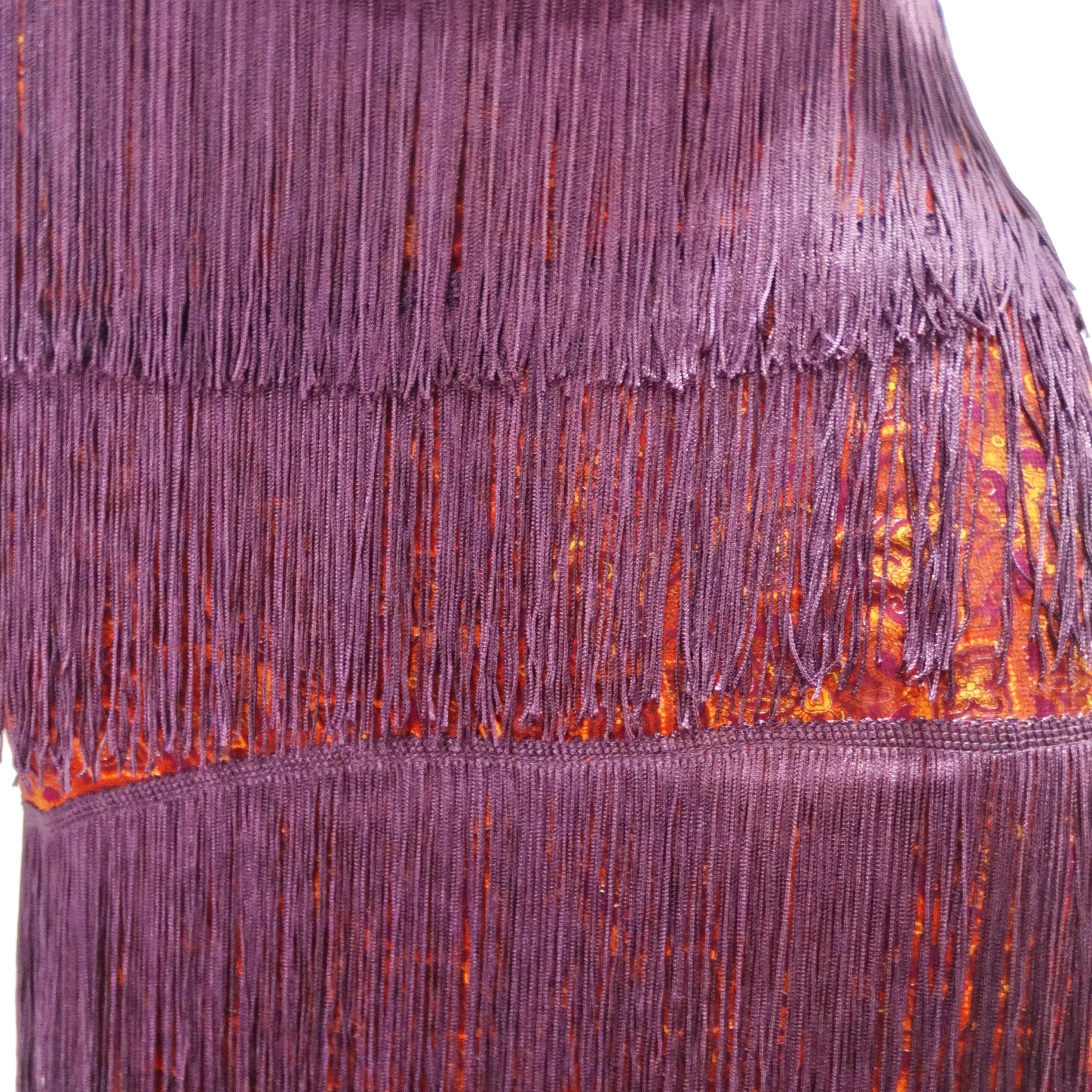 Dolce & Gabbana Y2K Fringe Maxi Skirt