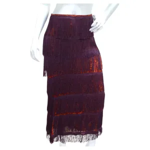 Dolce & Gabbana Y2K Fringe Maxi Skirt