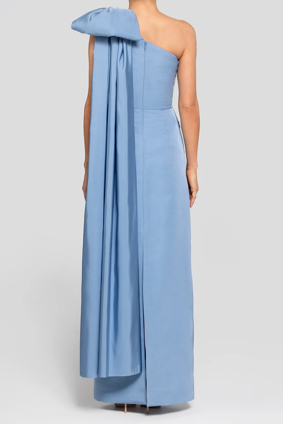 Elara Silk Faille Column Gown