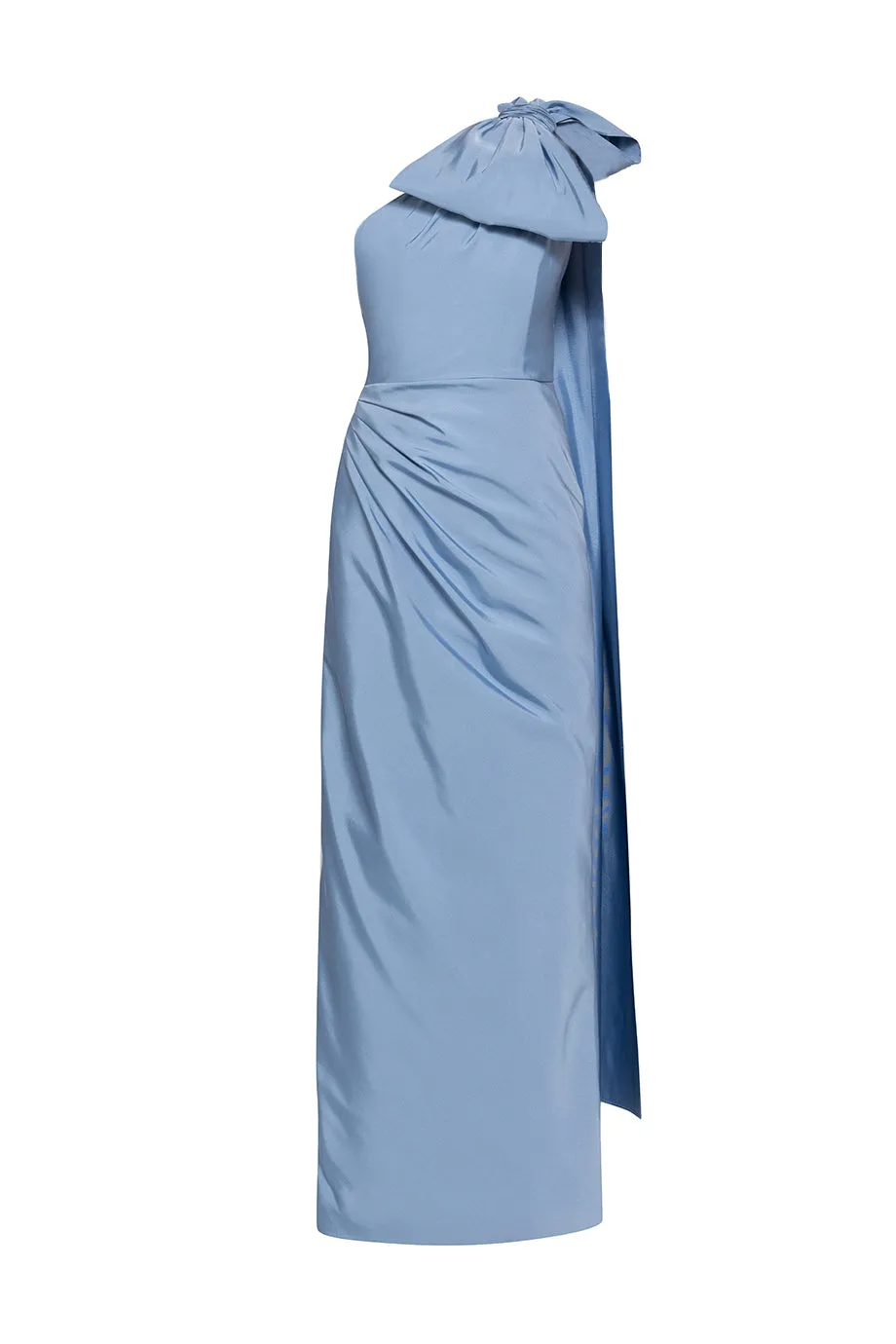 Elara Silk Faille Column Gown