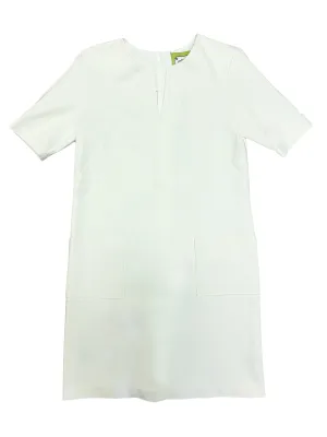 ELIZABETH MCKAY Women's Whisper White Gwyneth Dress $255 NEW