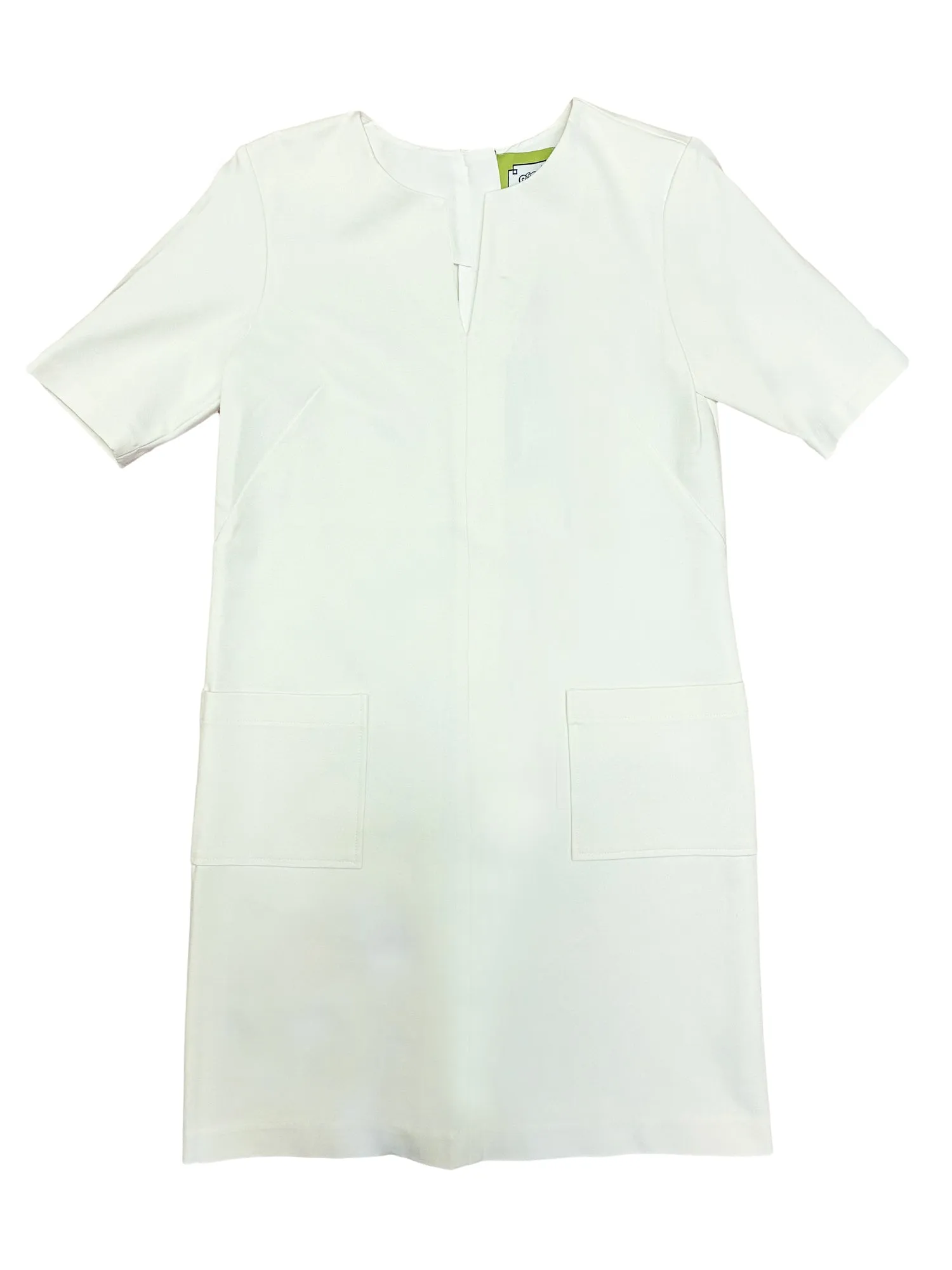 ELIZABETH MCKAY Women's Whisper White Gwyneth Dress $255 NEW