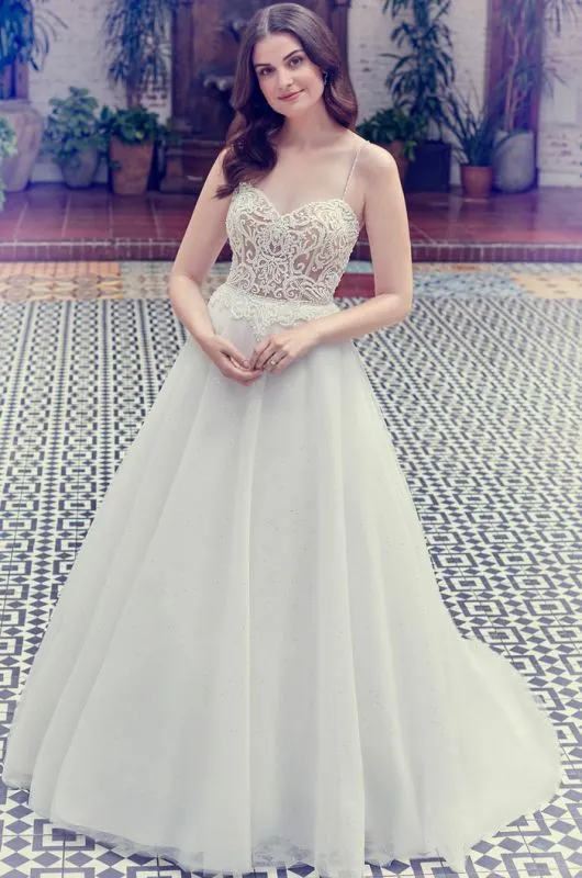 Ella Rosa Size 6 BE594 Ivory/Nude Gown