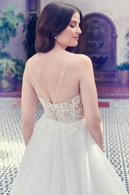 Ella Rosa Size 6 BE594 Ivory/Nude Gown