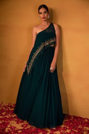 Emerald cape set