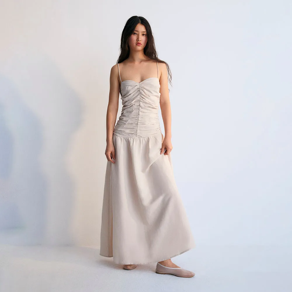 Eros Woman's Long Dress | Stone