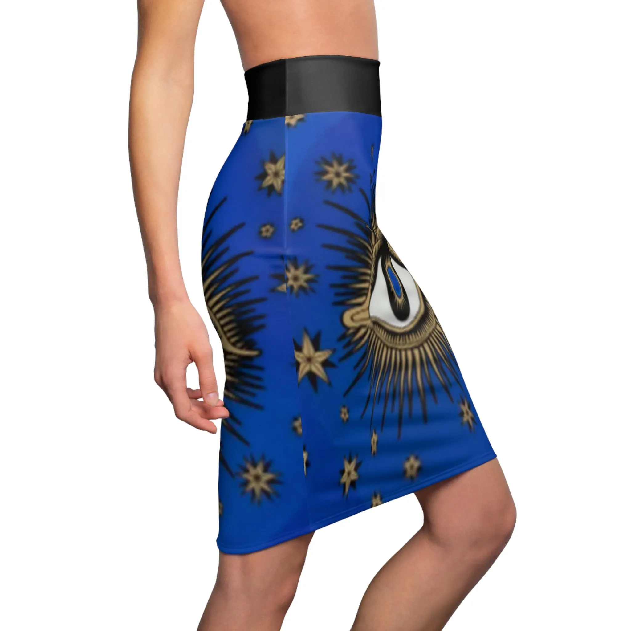 Evil Eye Women's Pencil Skirt