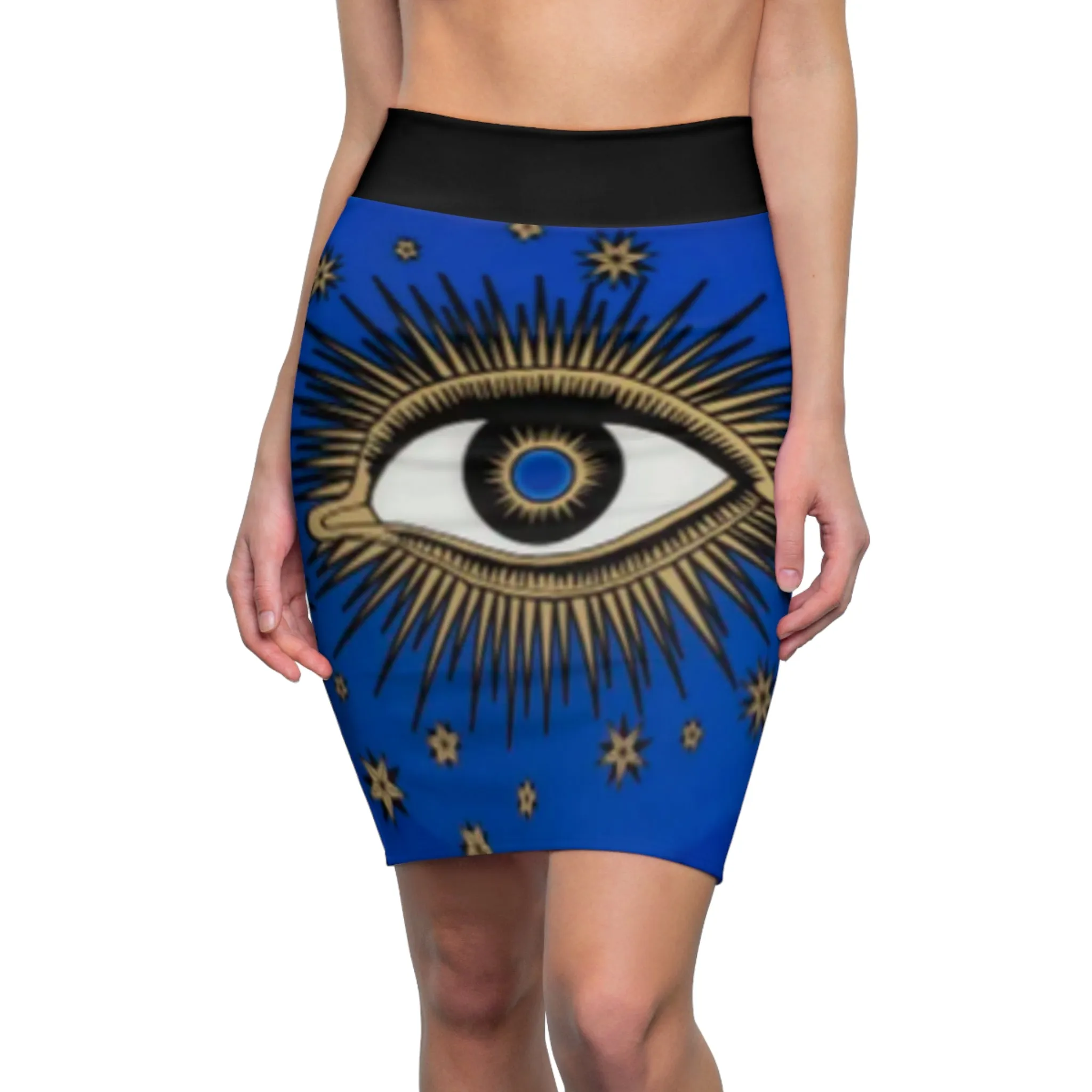 Evil Eye Women's Pencil Skirt