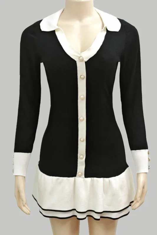 FASHIONABLE SWEATER DRESS
