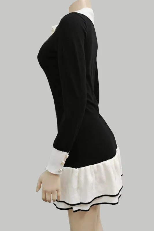 FASHIONABLE SWEATER DRESS