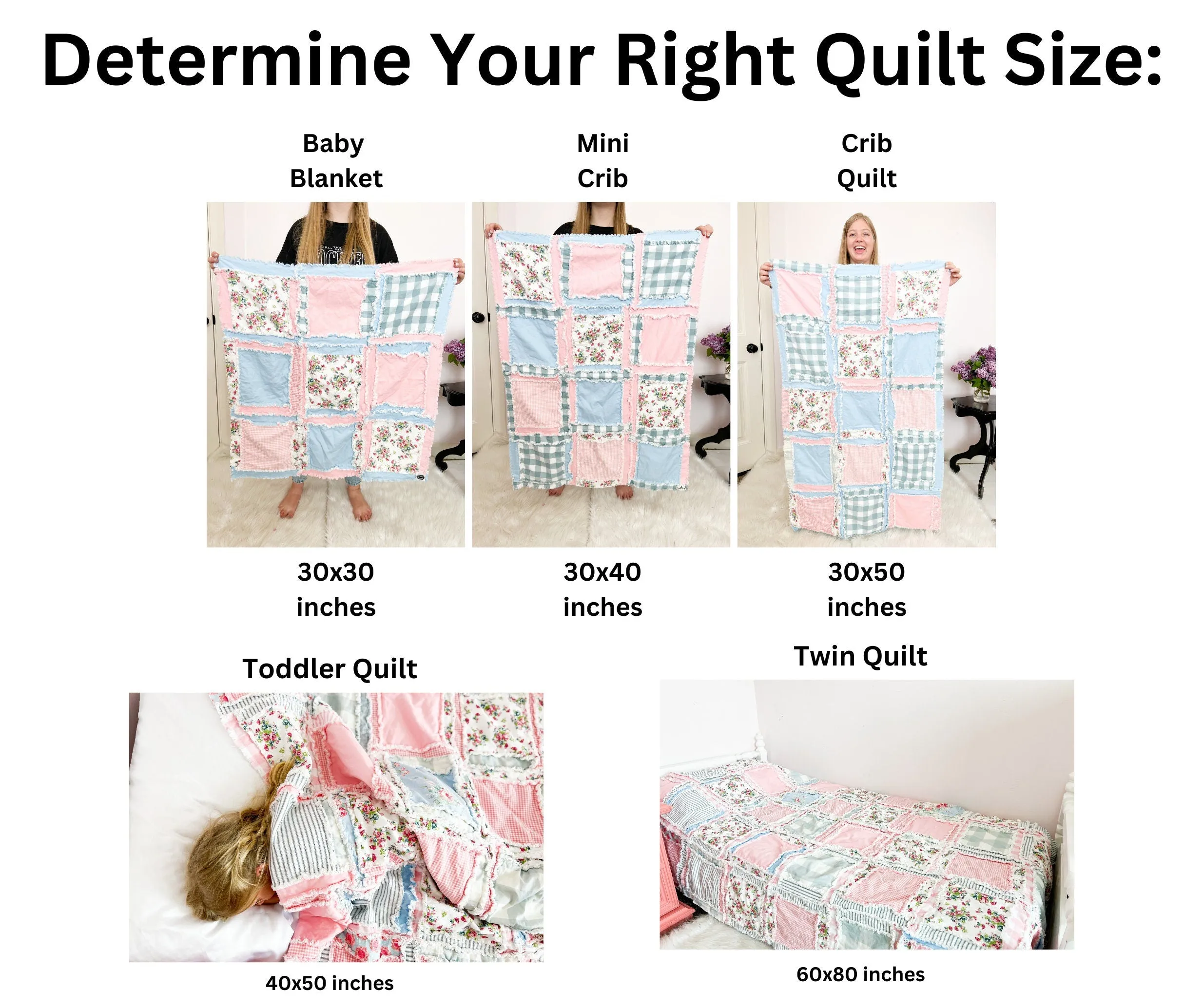 Flower Comforter Twin Bedspread and Toddler Bedding Girl, Big Handmade Rag Quilts, Quilted Bedspreads For Girls