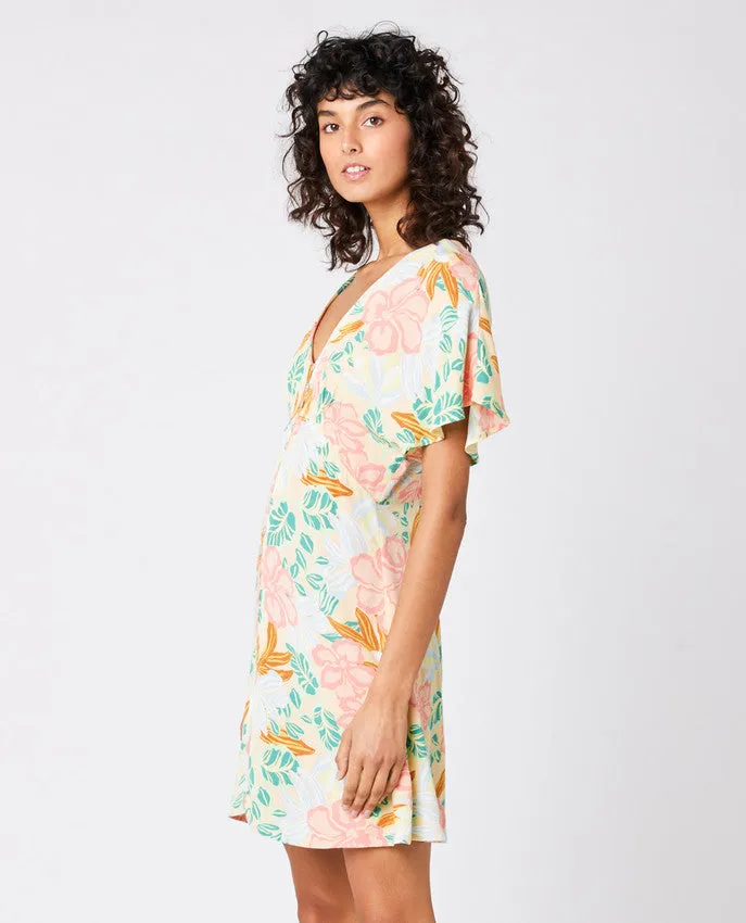 FOLLOW THE SUN MINI DRESS - LIGHT ORANGE