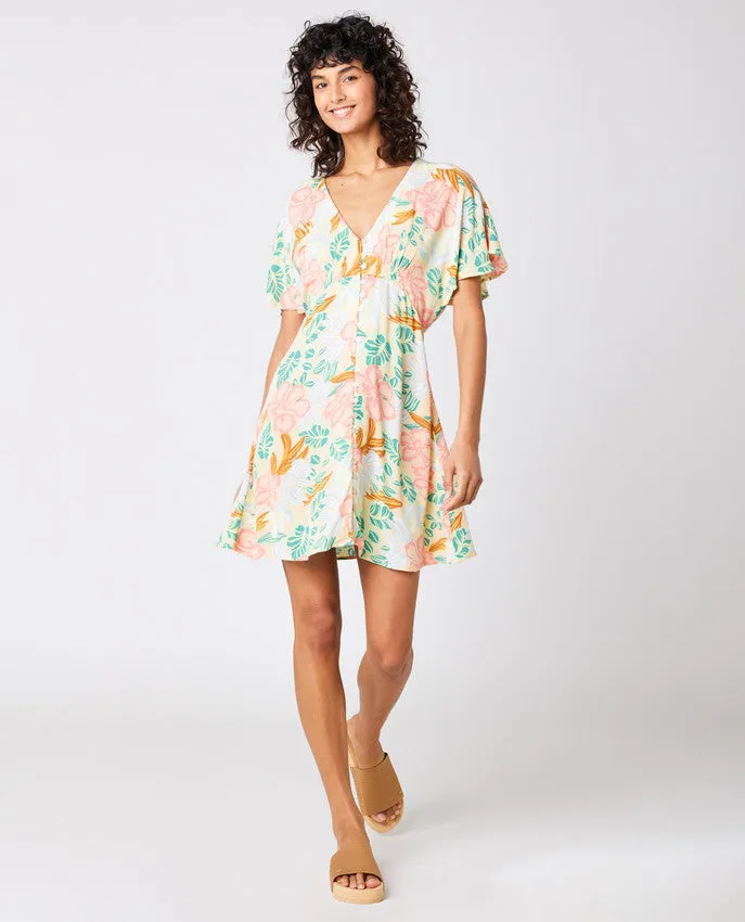 FOLLOW THE SUN MINI DRESS - LIGHT ORANGE
