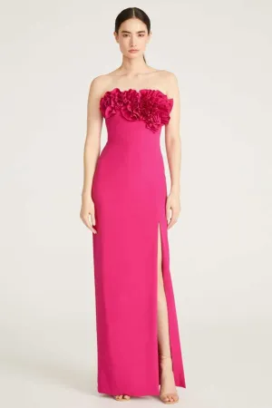 Gemma Crepe Gown by ML Monique Lhuillier - RENTAL