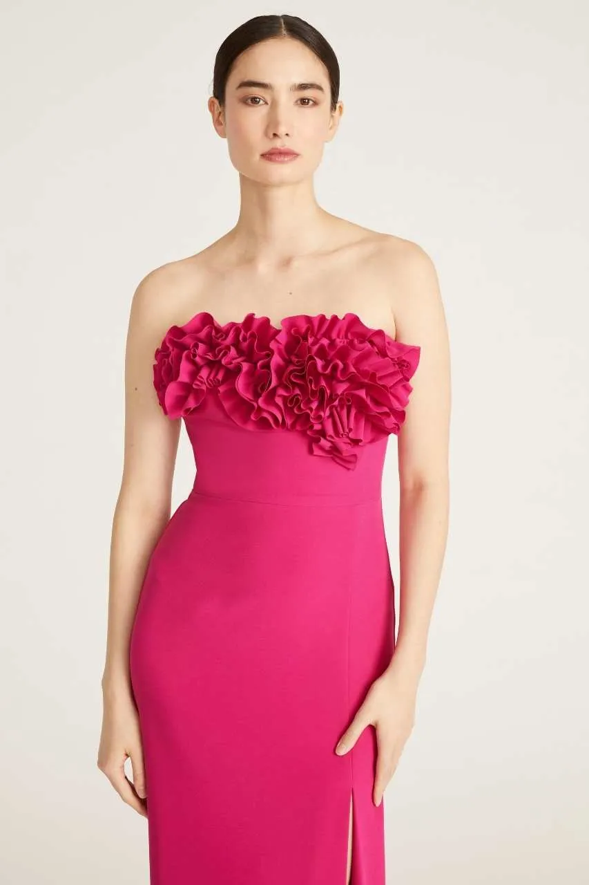 Gemma Crepe Gown by ML Monique Lhuillier - RENTAL