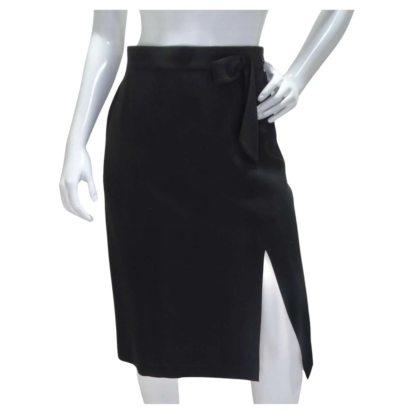 Giorgio Armani 90s Black Pencil Skirt