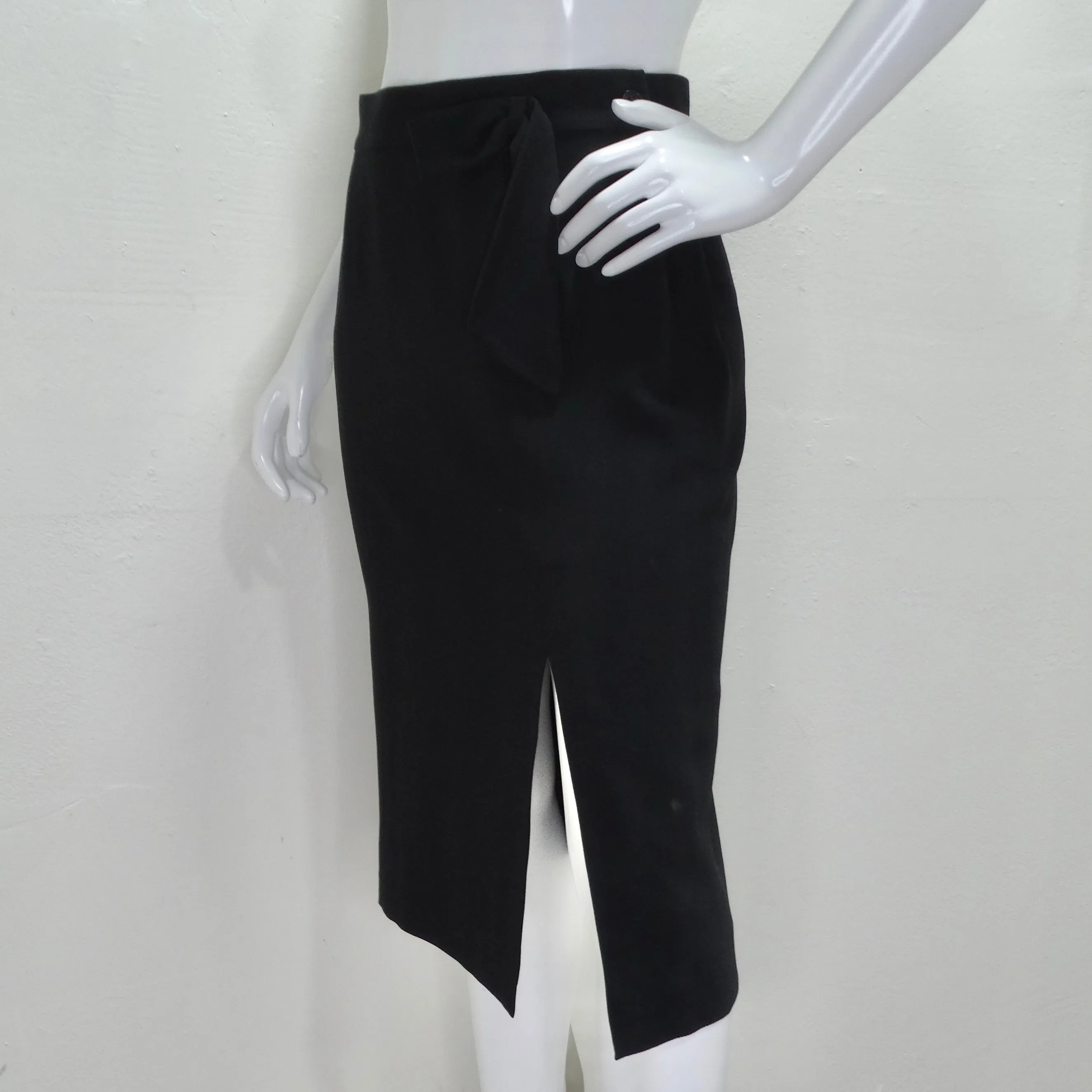 Giorgio Armani 90s Black Pencil Skirt