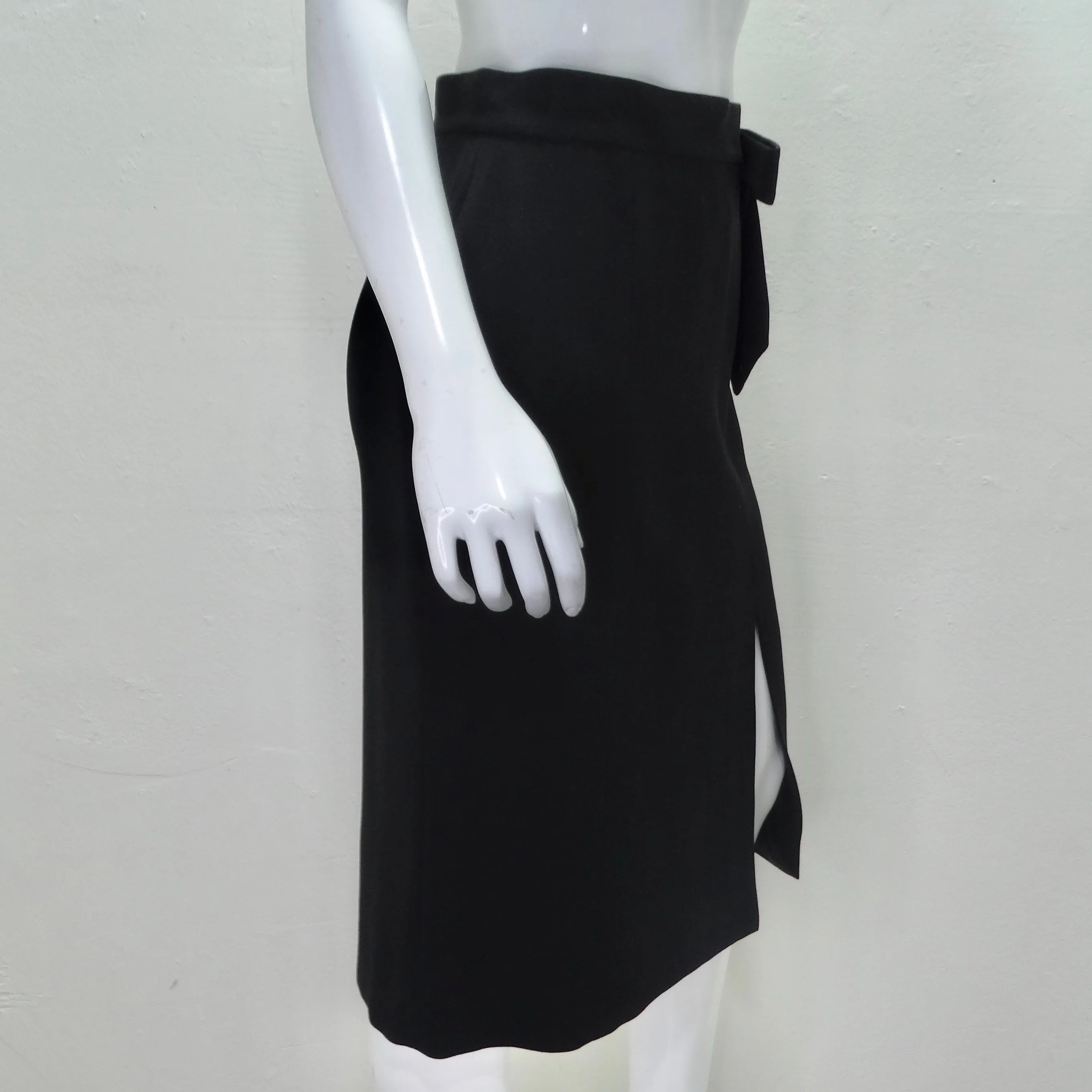 Giorgio Armani 90s Black Pencil Skirt