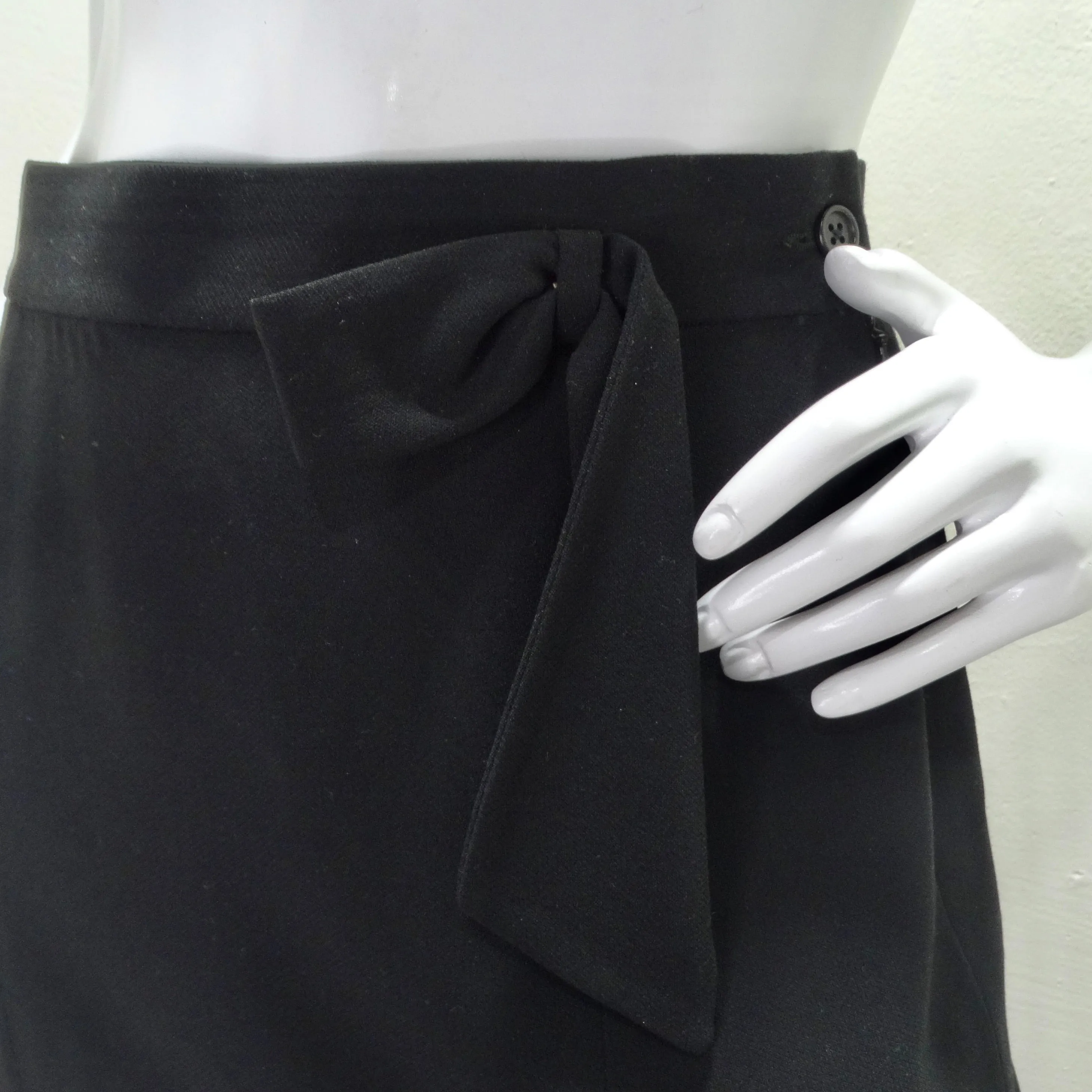 Giorgio Armani 90s Black Pencil Skirt