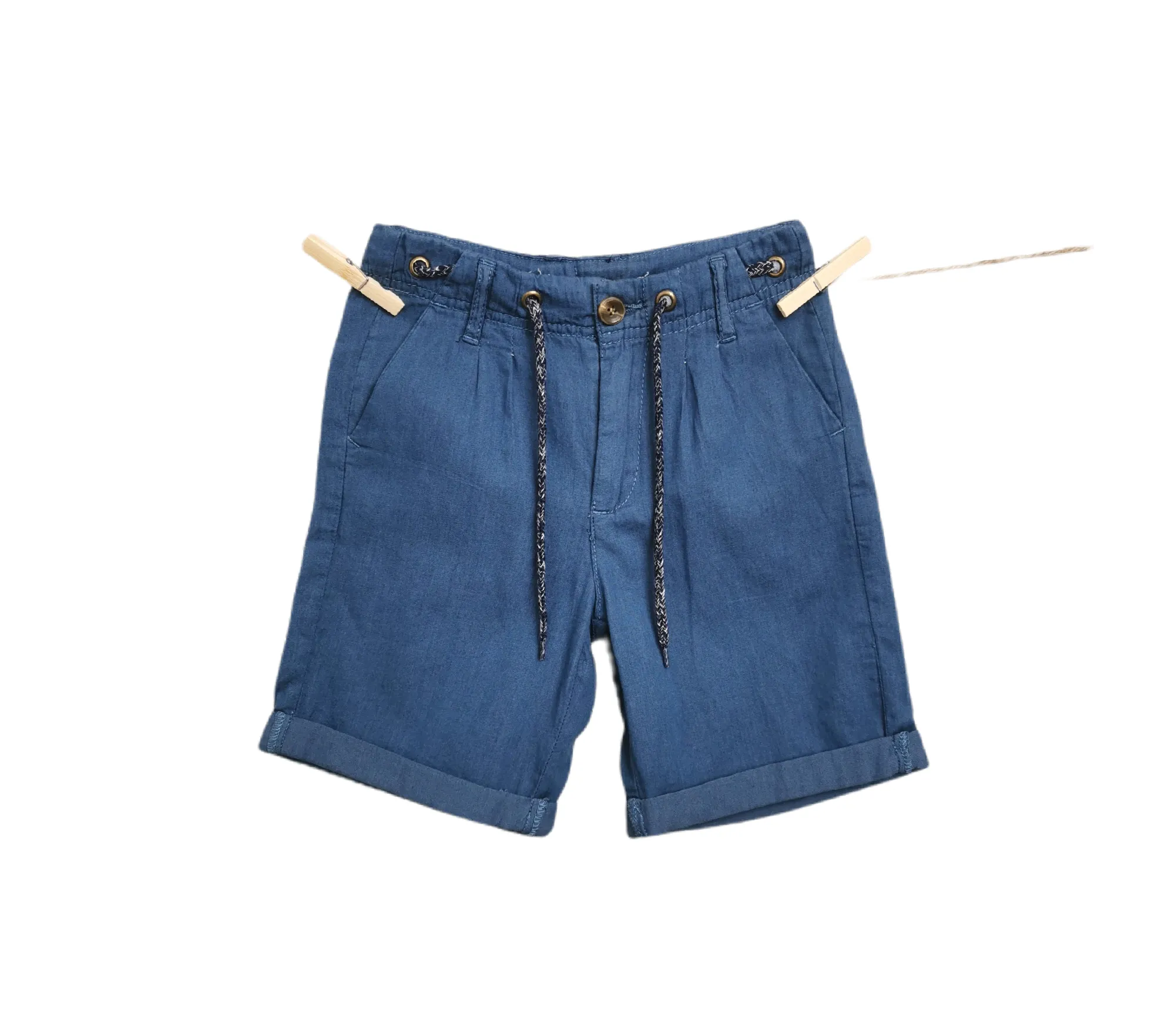 GIRL SIZE(S) (7 YEARS, 8 YEARS, 10 YEARS, 12 YEARS, 14 YEARS) - DEX Kids, Soft Cotton Chambray Shorts NWT B10