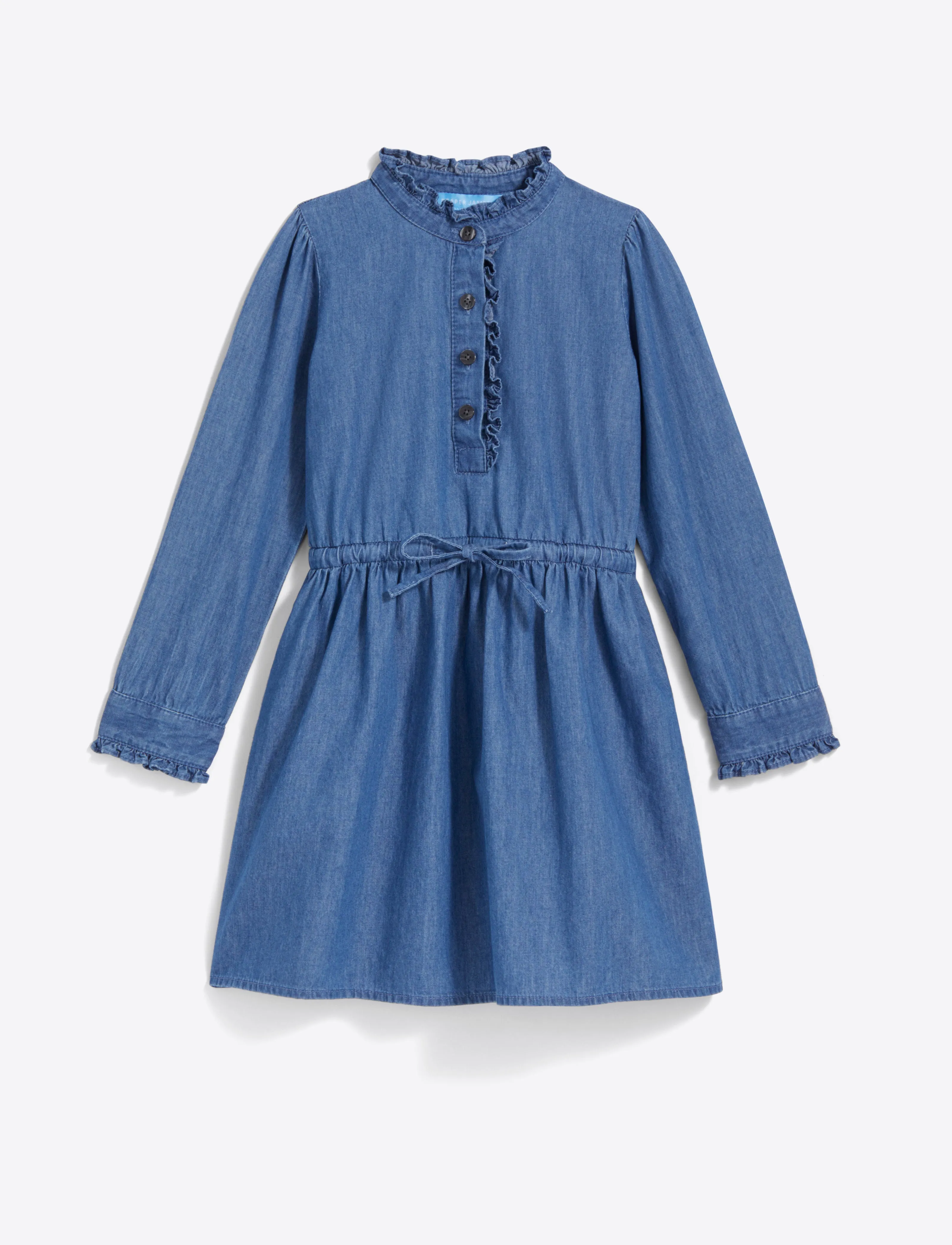 Girls Shirtdress in Chambray
