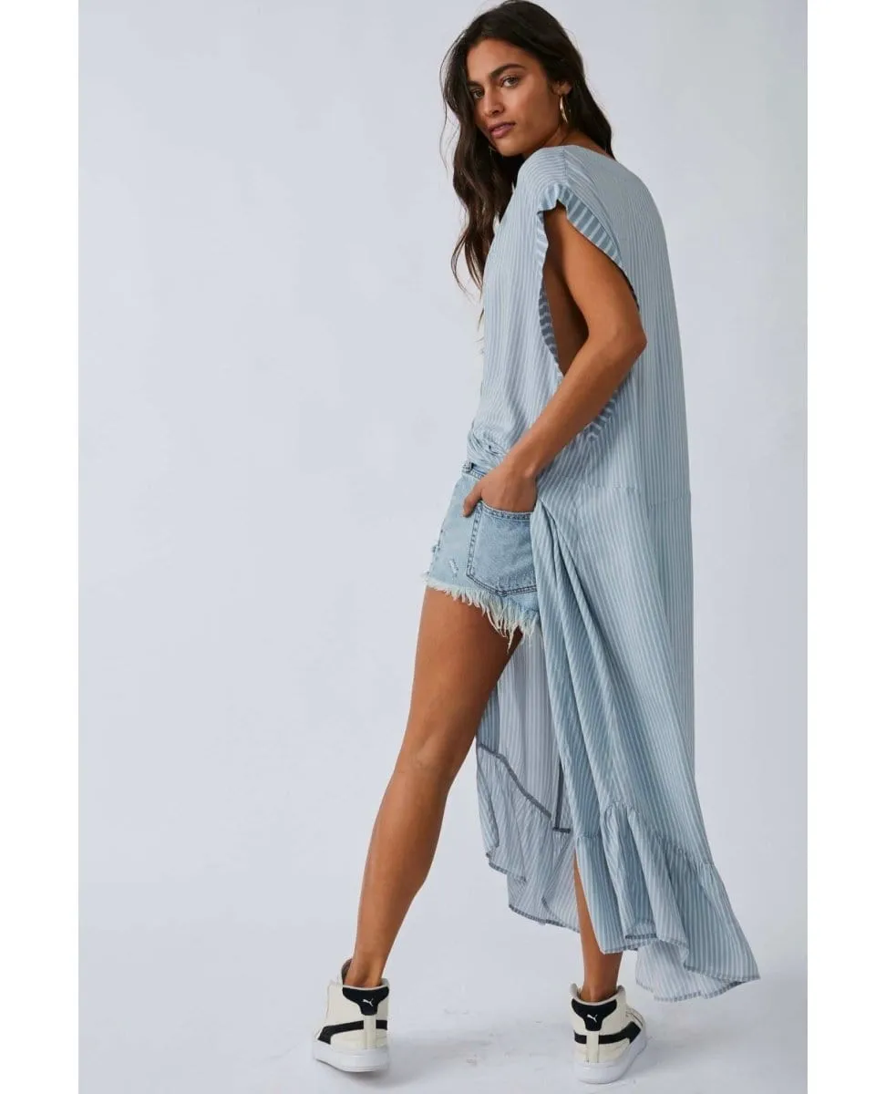 Gone Sailing Maxi Dress Chambray