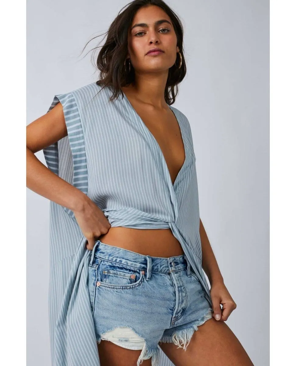 Gone Sailing Maxi Dress Chambray