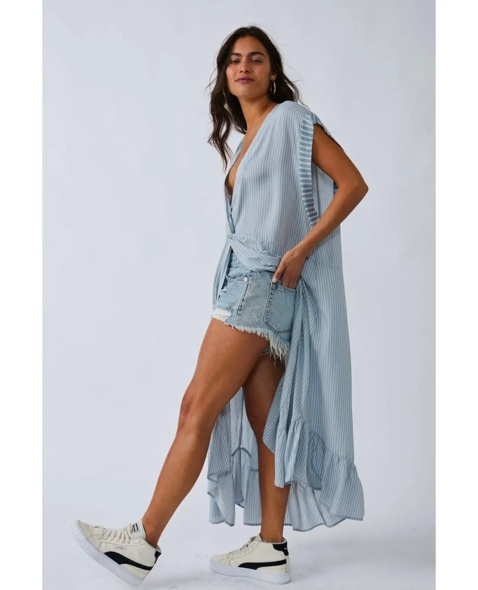 Gone Sailing Maxi Dress Chambray