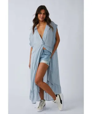 Gone Sailing Maxi Dress Chambray