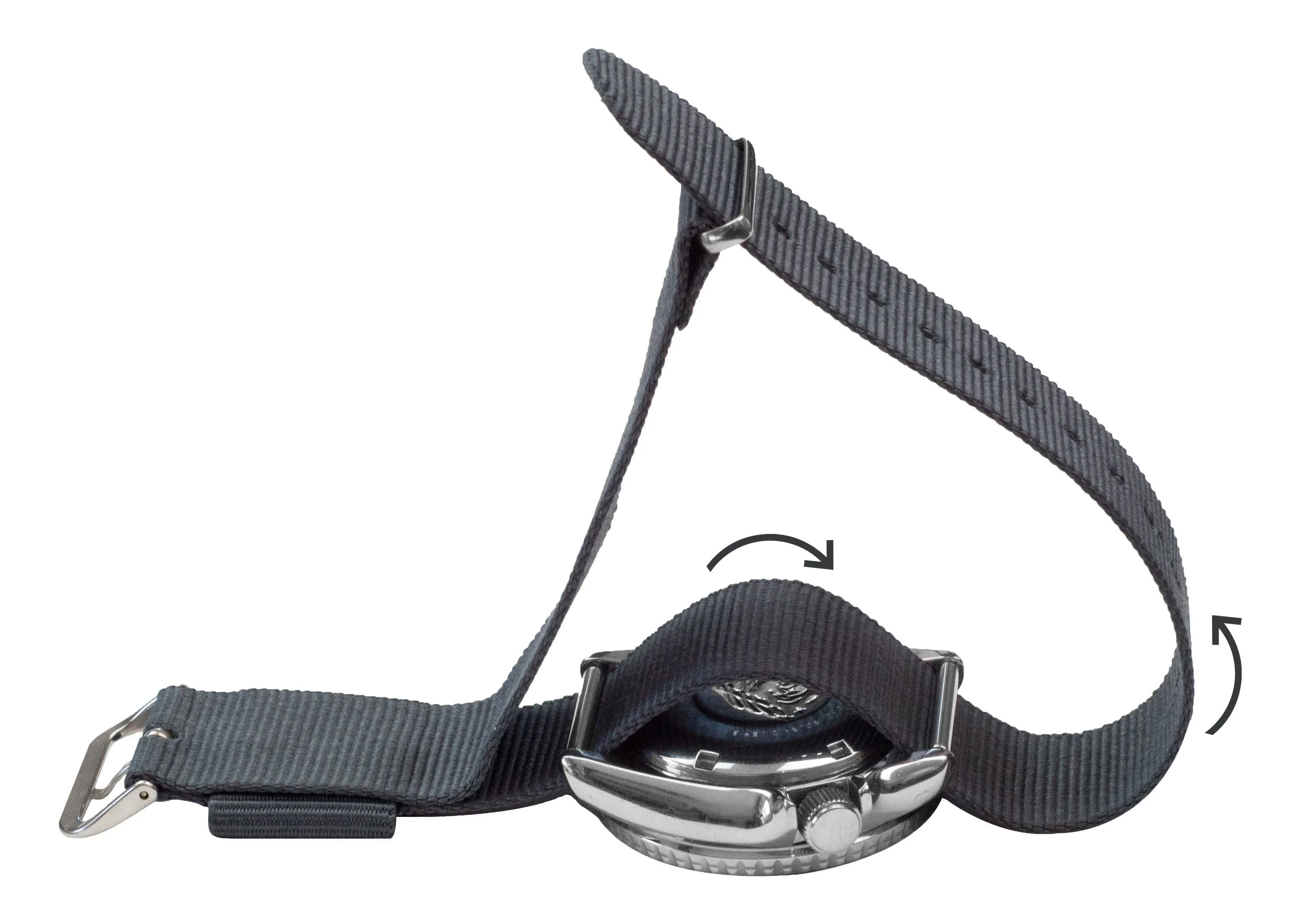 Grey Nylon NATO® style Watch Band