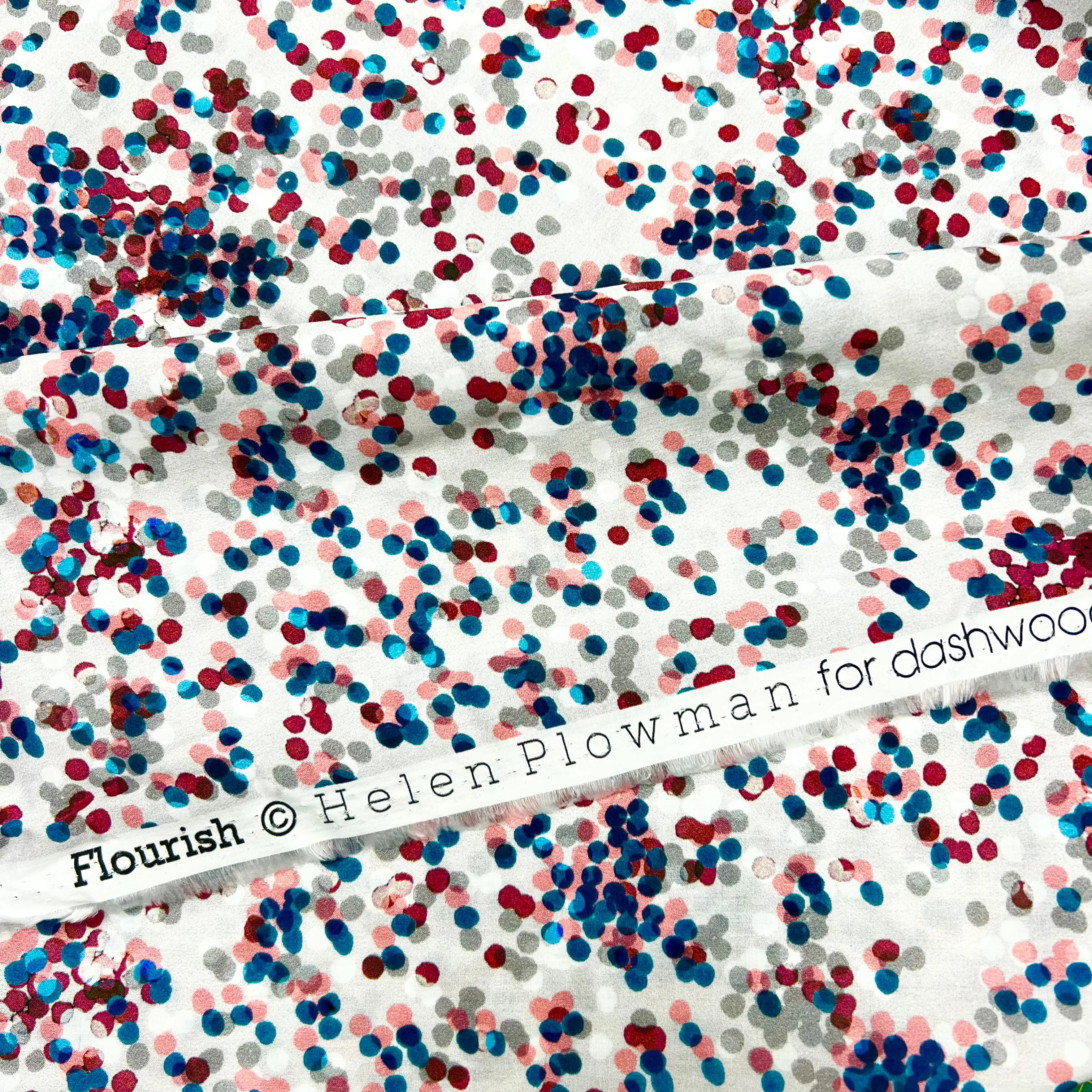 H38 | Dashwood Studios - Ace Cotton Lawn - Flourish Confetti - Day (1.7mtr end of bolt)